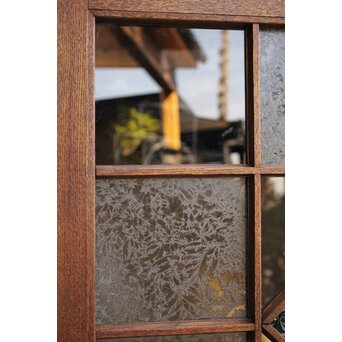 薔薇型色ガラス戸 2枚1組　GD1074Y 