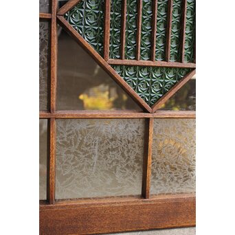 薔薇型色ガラス戸 2枚1組　GD1074Y 