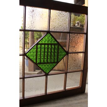 薔薇型色ガラス戸 2枚1組　GD1074Y 