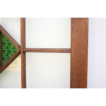 薔薇型色ガラス戸 2枚1組　GD1074Y 