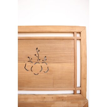 長尺特大 桐透かし欄間 2枚1組　R2213 