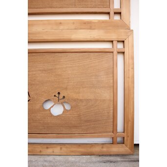 長尺特大 桐透かし欄間 2枚1組　R2213 