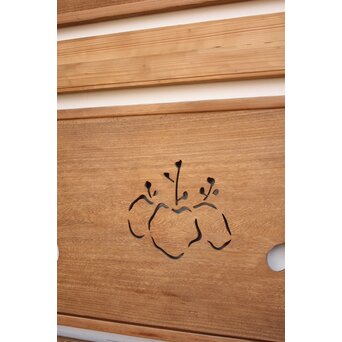 長尺特大 桐透かし欄間 2枚1組　R2213 