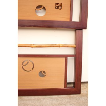 在銘 ツボツボ透かし欄間 2枚1組　R2215 