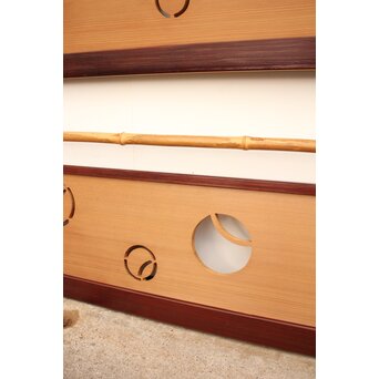 在銘 ツボツボ透かし欄間 2枚1組　R2215 