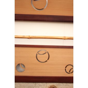 在銘 ツボツボ透かし欄間 2枚1組　R2215 