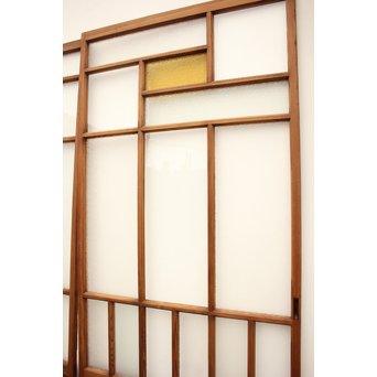 色ガラスの細分ガラス戸 4枚1組　GD1076 