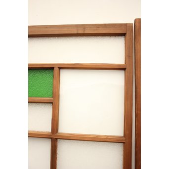 色ガラスの細分ガラス戸 4枚1組　GD1076 