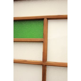 色ガラスの細分ガラス戸 4枚1組　GD1076 