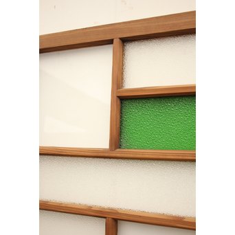 色ガラスの細分ガラス戸 4枚1組　GD1076 