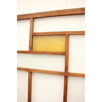 色ガラスの細分ガラス戸 4枚1組　GD1076 