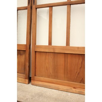 色ガラスの細分ガラス戸 4枚1組　GD1076 