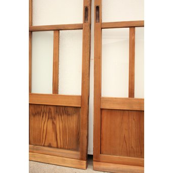 色ガラスの細分ガラス戸 4枚1組　GD1076 