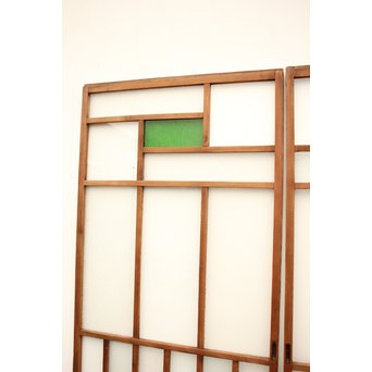 色ガラスの細分ガラス戸 4枚1組　GD1076 
