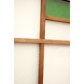 色ガラスの細分ガラス戸 4枚1組　GD1076 