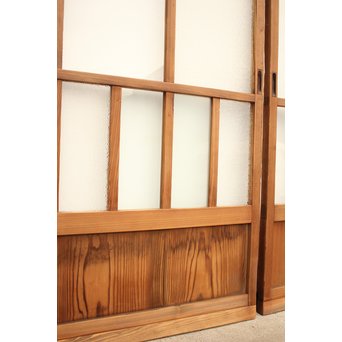 色ガラスの細分ガラス戸 4枚1組　GD1076 