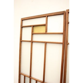 色ガラスの細分ガラス戸 4枚1組　GD1076 