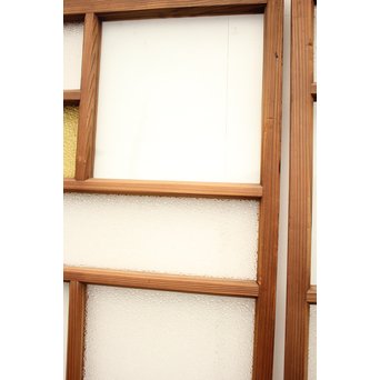 色ガラスの細分ガラス戸 4枚1組　GD1076 