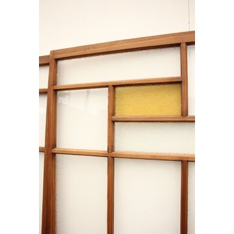 色ガラスの細分ガラス戸 4枚1組　GD1076 