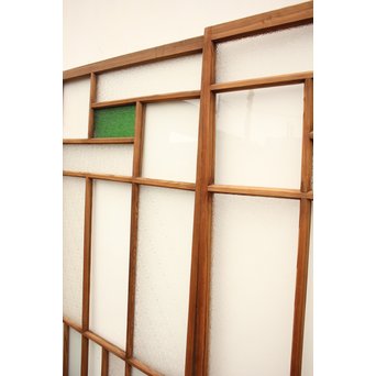 色ガラスの細分ガラス戸 4枚1組　GD1076 