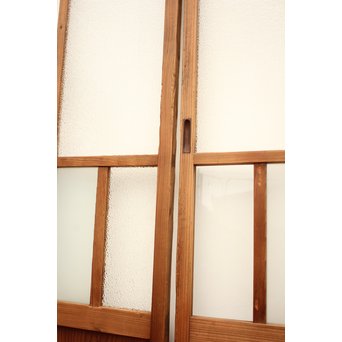 色ガラスの細分ガラス戸 4枚1組　GD1076 