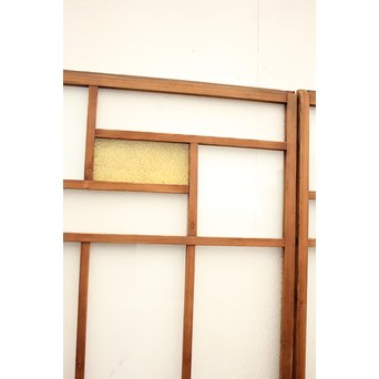 色ガラスの細分ガラス戸 4枚1組　GD1076 