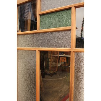 色ガラスの細分ガラス戸 4枚1組　GD1076 