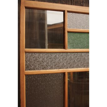 色ガラスの細分ガラス戸 4枚1組　GD1076 