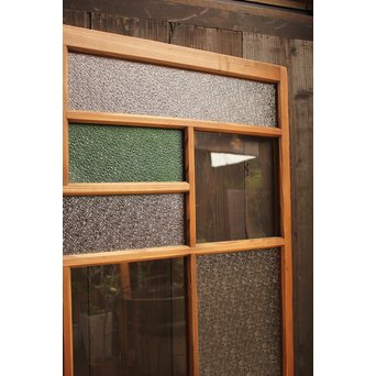 色ガラスの細分ガラス戸 4枚1組　GD1076 