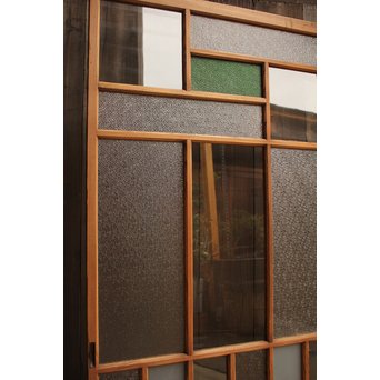 色ガラスの細分ガラス戸 4枚1組　GD1076 