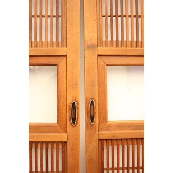 8枚組 障子枠付クリアガラス格子戸　L900Y 