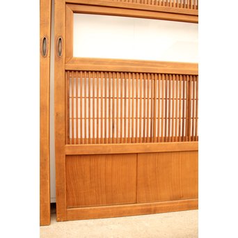 8枚組 障子枠付クリアガラス格子戸　L900Y 