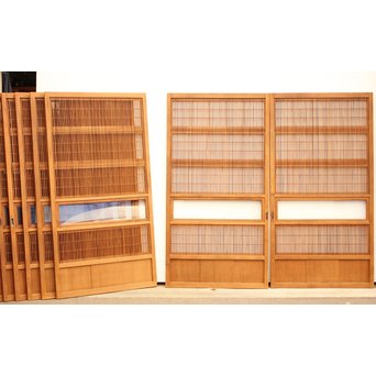8枚組 障子枠付クリアガラス格子戸　L900Y