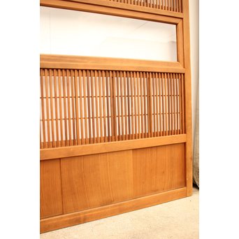 8枚組 障子枠付クリアガラス格子戸　L900Y 