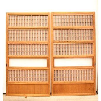 8枚組 障子枠付クリアガラス格子戸　L900Y AB　裏