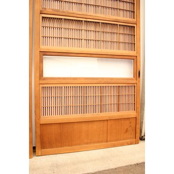 8枚組 障子枠付クリアガラス格子戸　L900Y 