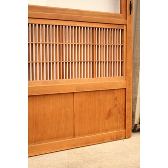 8枚組 障子枠付クリアガラス格子戸　L900Y 