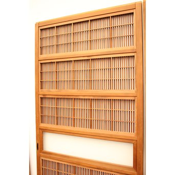 8枚組 障子枠付クリアガラス格子戸　L900Y 