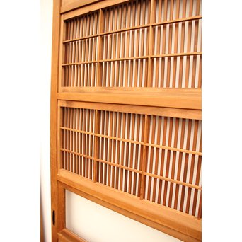 8枚組 障子枠付クリアガラス格子戸　L900Y 