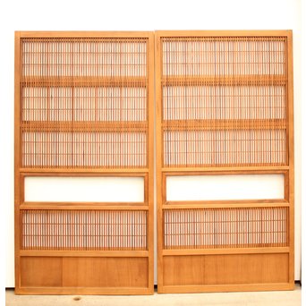 8枚組 障子枠付クリアガラス格子戸　L900Y CD　表