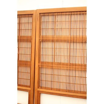8枚組 障子枠付クリアガラス格子戸　L900Y 