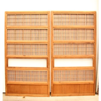 8枚組 障子枠付クリアガラス格子戸　L900Y CD　裏