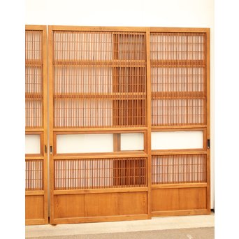 8枚組 障子枠付クリアガラス格子戸　L900Y 