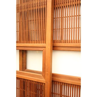 8枚組 障子枠付クリアガラス格子戸　L900Y 