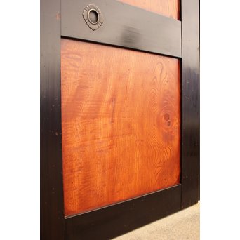 太框 泡杢上欅の帯戸 4枚1組　B894 