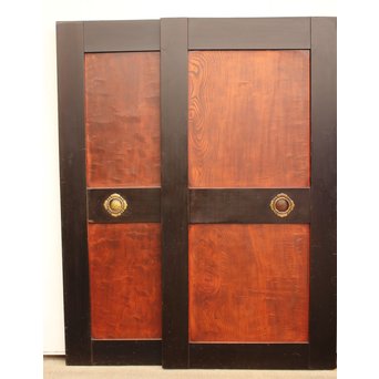 太框 泡杢上欅の帯戸 4枚1組　B894 