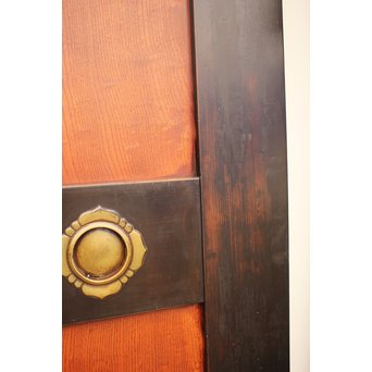 太框 泡杢上欅の帯戸 4枚1組　B894 