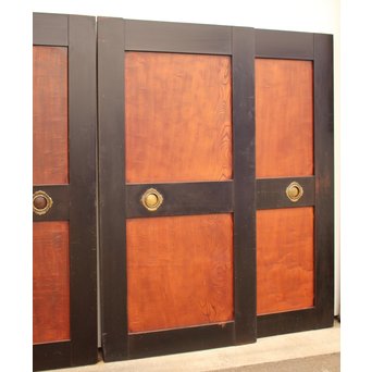 太框 泡杢上欅の帯戸 4枚1組　B894 