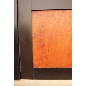 太框 泡杢上欅の帯戸 4枚1組　B894 