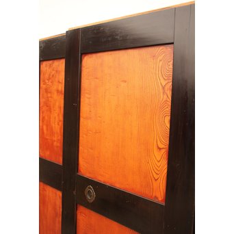 太框 泡杢上欅の帯戸 4枚1組　B894 